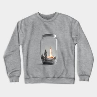 Rocket Launch from a Jar - The Escape Crewneck Sweatshirt